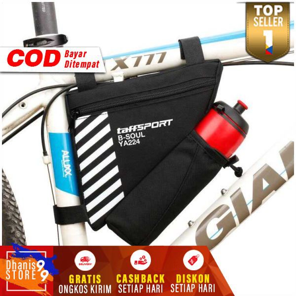 ­308„ Tas Sepeda Waterproof Holder Botol Minum Sepedah Murah Bike Bag Palang Aksesoris Sepeda