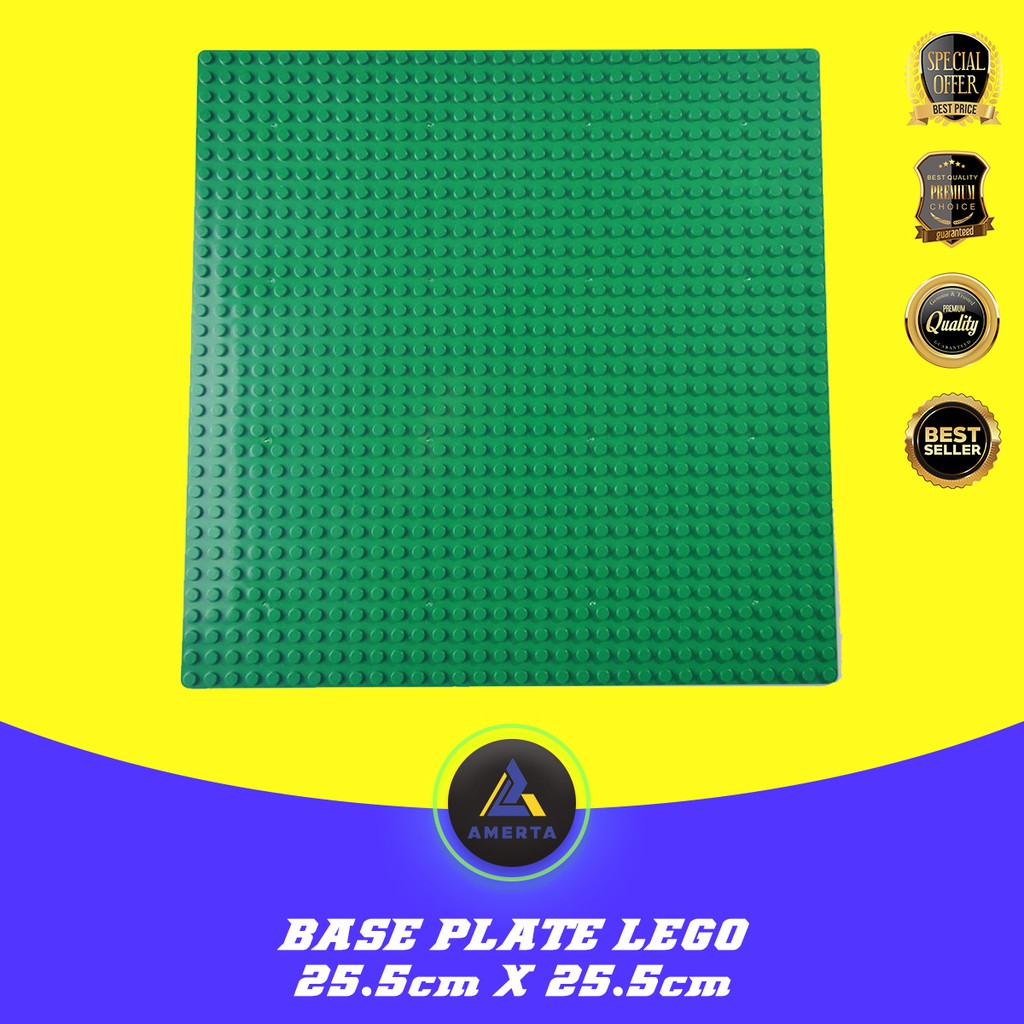 Papan Plate LEGO Kazi Building Blocks 25.5 x 25.5 cm