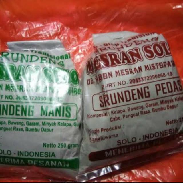 

SRUNDENG ABON MESRAN SOLO 250 gr