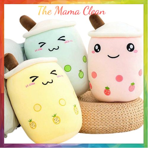 BONEKA BOBA BUBBLE MILK TEA JUMBO/BANTAL VIRAL BOBA LUCU