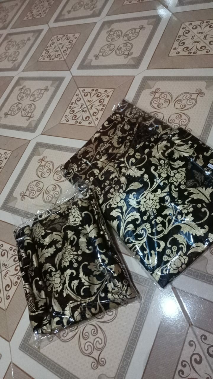 Batik Couple Keluarga Jumbo Sania Ruffle Ori Ndoro Jowi Dnt Prada Bakung