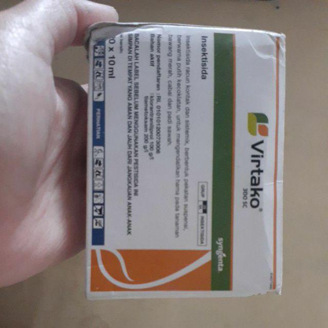 Virtako 300sc 10ml Sachet Insektisida Obat Pembasmi Wereng Dan Ulat Tanaman