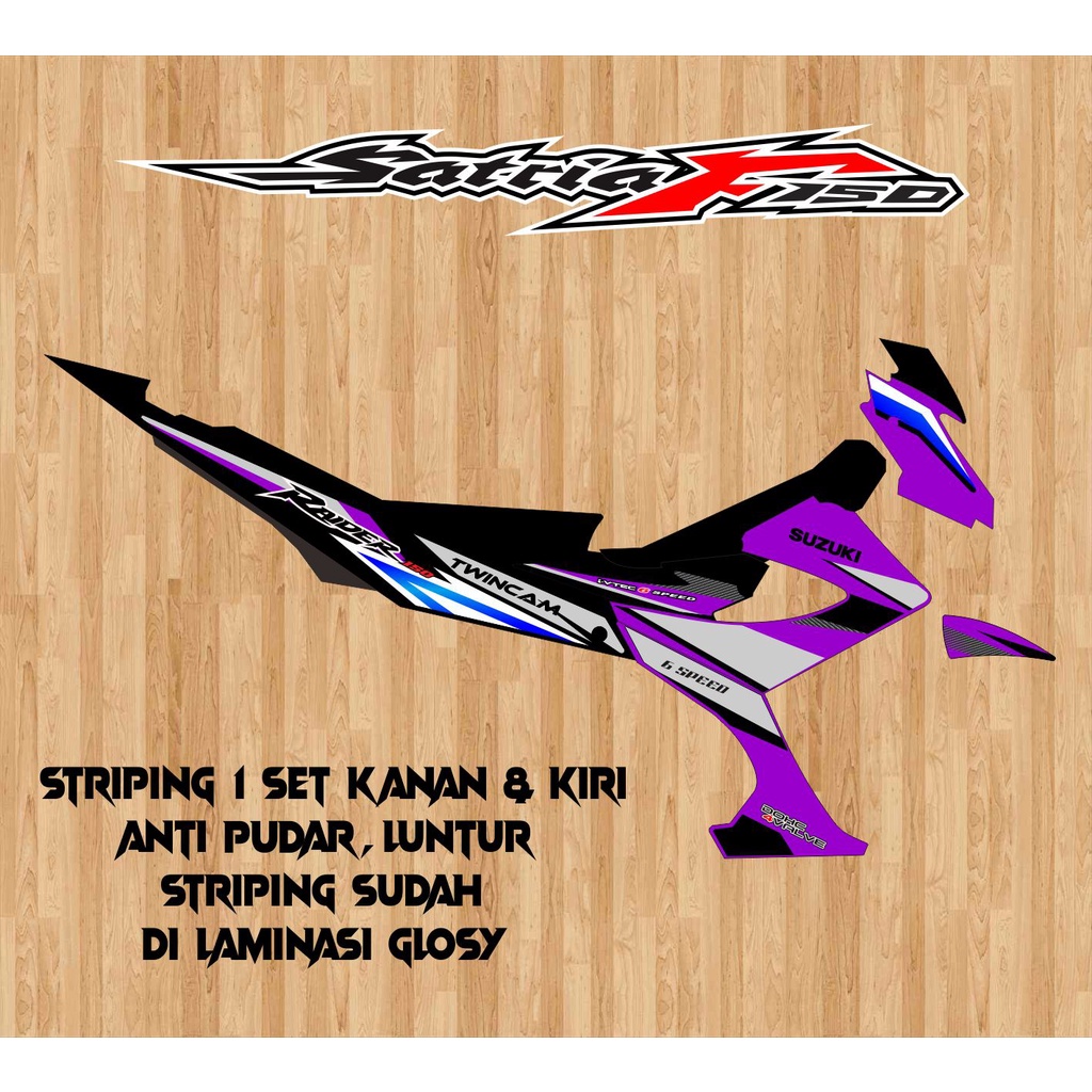 STRIPING VARIASI SUZUKI SATRIA FU FACELIFT RAIDER