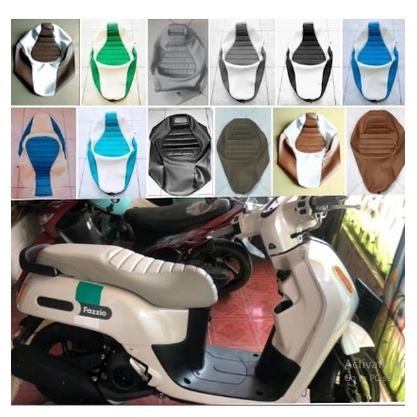 Sarung jok motor yamaha fazzio/Kulit jok fazzio custem JAPs bahan MBtech