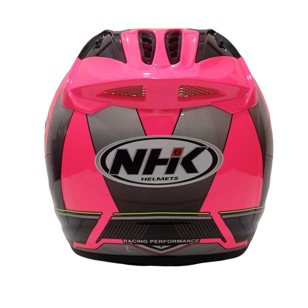 NHK HELM R6 WAVE PINK R-6 SINGLE VISOR MOTIF