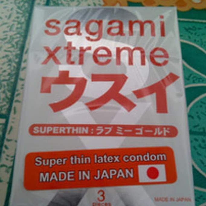 Kondom Sagami Xtreme Superthin - Tertipis 0.02mm