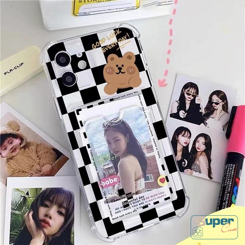 Soft Case Tpu Transparan Dompet Kartu Anti Jatuh Untuk Realme C12 C30 5 5i 5s C3 C11 2020 C25 9I C25s C21Y C25Y C20A C20A C11 2021