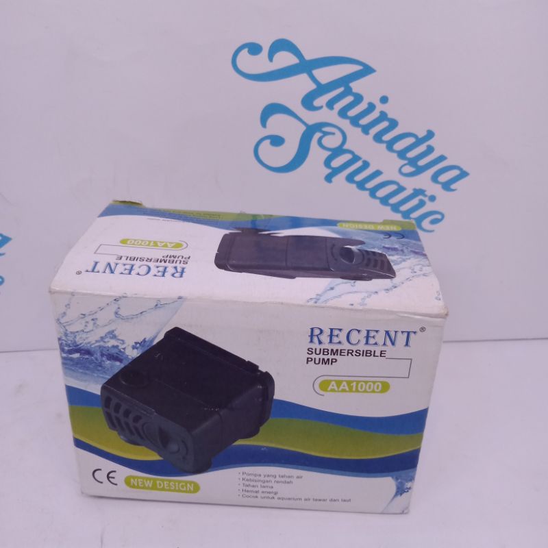 pompa mini recent  AA 1000 AA1000 AA-1000 Power Head Pompa Air Celup Aquarium paludarium