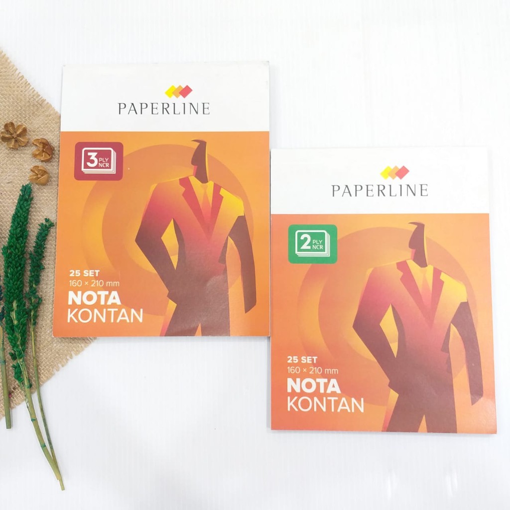 

BUKU NOTA KONTAN NCR 2 PLY/3 PL 25LBR PAPERLINE KECIL/BESAR