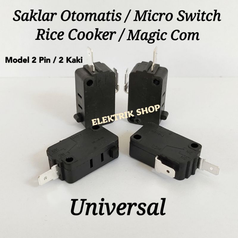 SAKLAR OTOMATIS / MICRO SWITCH RICE COOKER MAGIC COM MIYAKO MODEL 2PIN UNIVERSAL