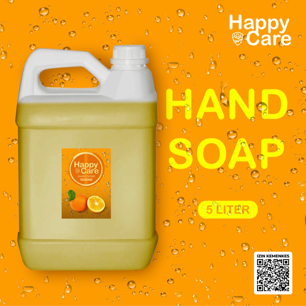 HAPPY CARE Sabun Cuci Tangan Anti Bacterial Refill 5L IZIN KEMENKES