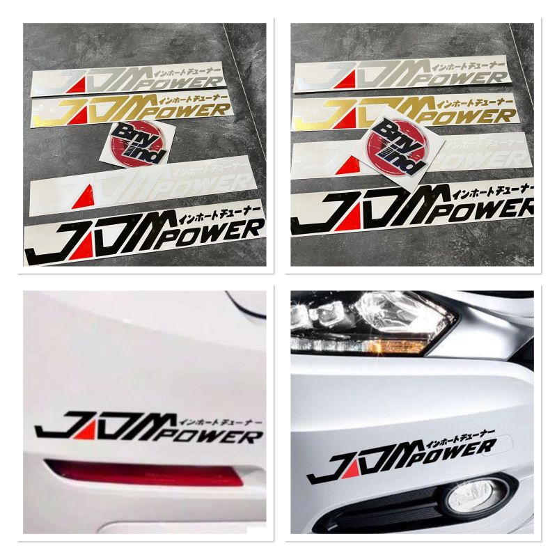 STICKER JDM POWER STICKER MOBIL STICKER MOTOR CUTTING