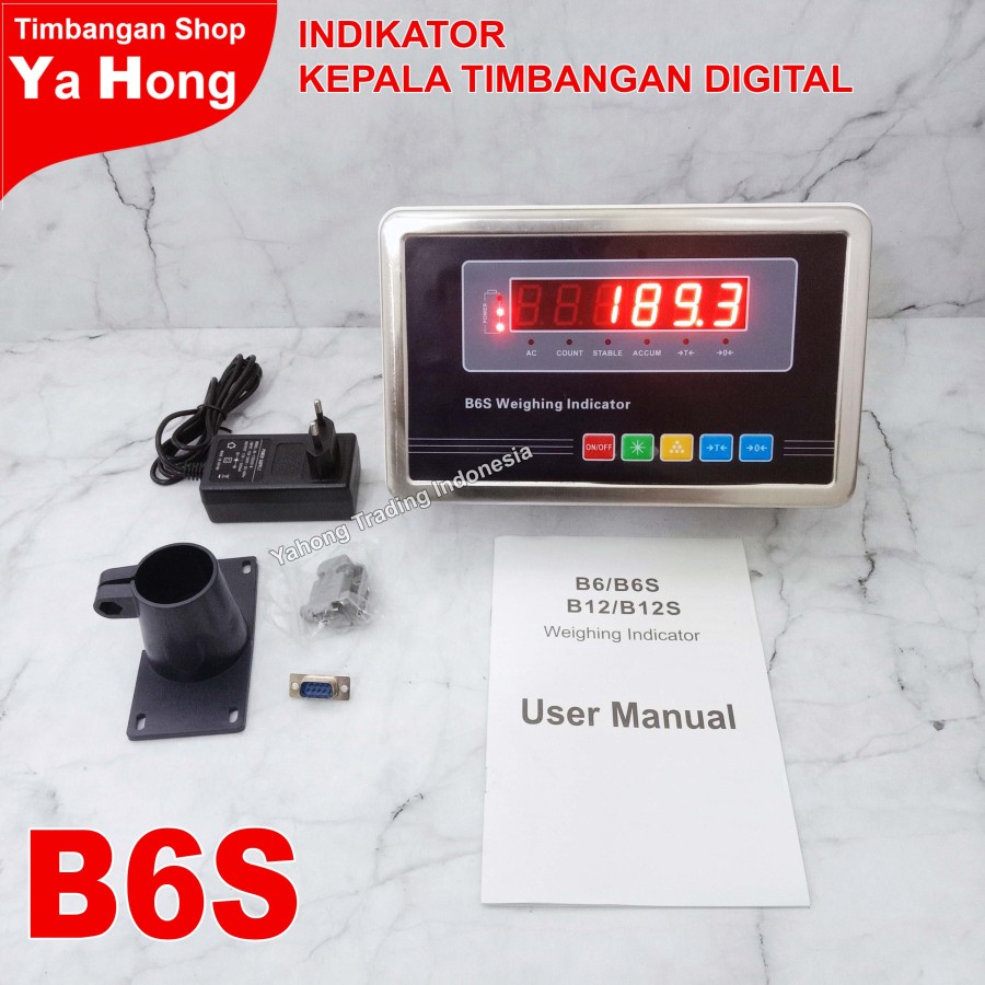 Indikator Kepala Timbangan Digital B6S