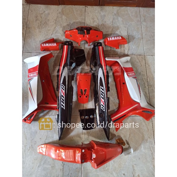 Cover Body Fizr F1zr 110zr Fullset Halus Mirip Yamaha 125ZR Striping Sudah Timpa Clear Tebal - Stike