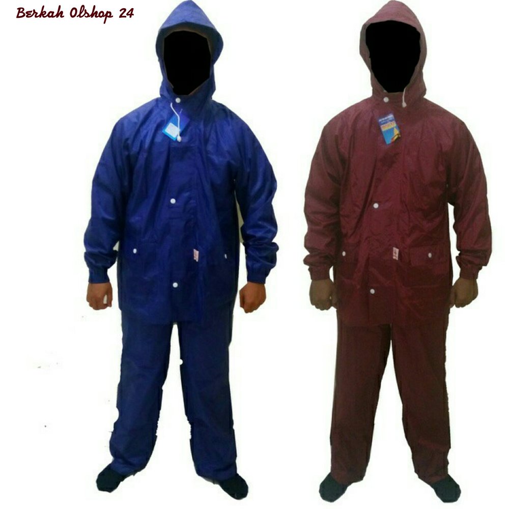 Jas hujan stelan nilon Monas n41 (jaket+celana)