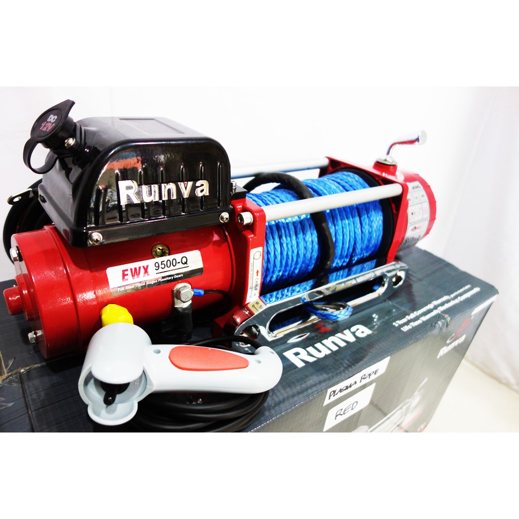 Runva Winch EWX-9500-Q "RED" dgn Synthetic Rope (4,3 ton) High Speed