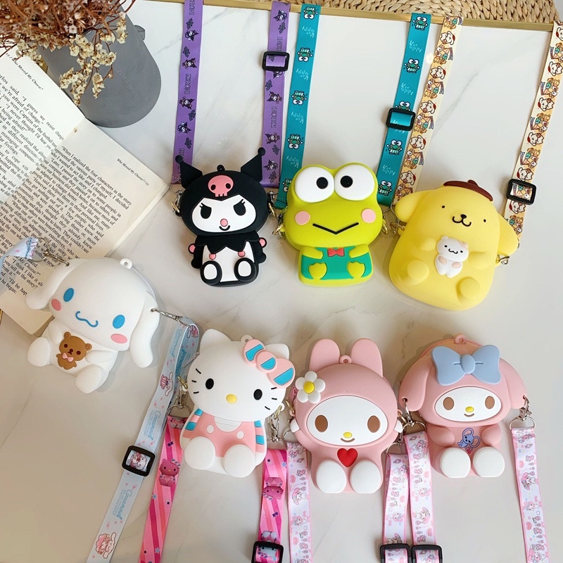 Tas Silicone Cute Little Bag for Kids Sling Bag [INDLUCE TALI] [Tas Selempang Silikon Lucu]