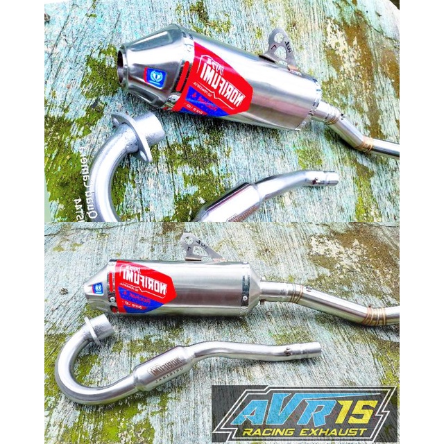 KNALPOT CRF NORIFUMI ROCKET4 STENLIS PNP (MESIN STANDARD)KLX D-TRACKER WR155-7