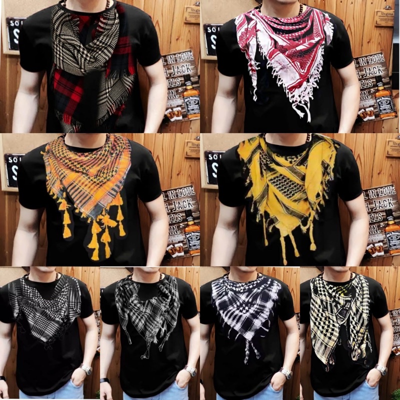 Kaos Distro Pria Motif Sorban / Kaos Distro Bandung Motif Surban kaos Dakwah