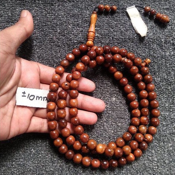 tasbih kokka bulat  ± 10 mm ( 10mm ) 99 butir