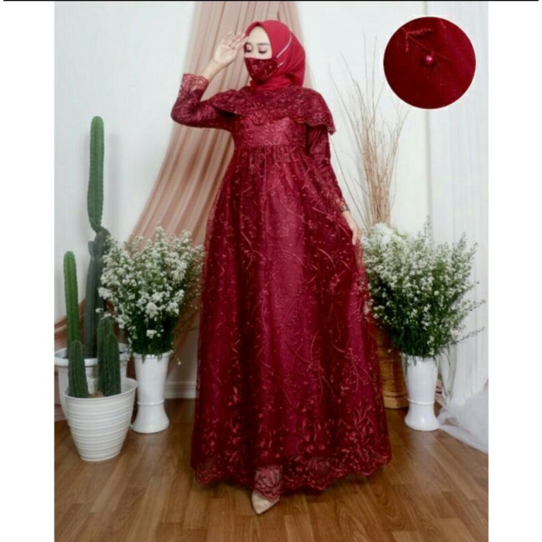 "DK"[ BISA-COD ][ REAL-PICK 100% ] GAMIS TILLE MEWAH // GAMIS SABRINA // GAMIS PESTA KEKINIAN // GAM