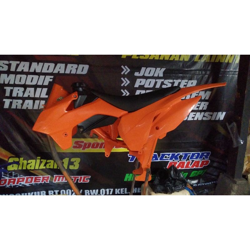frame gtx bebek modif & Body seat ktm85