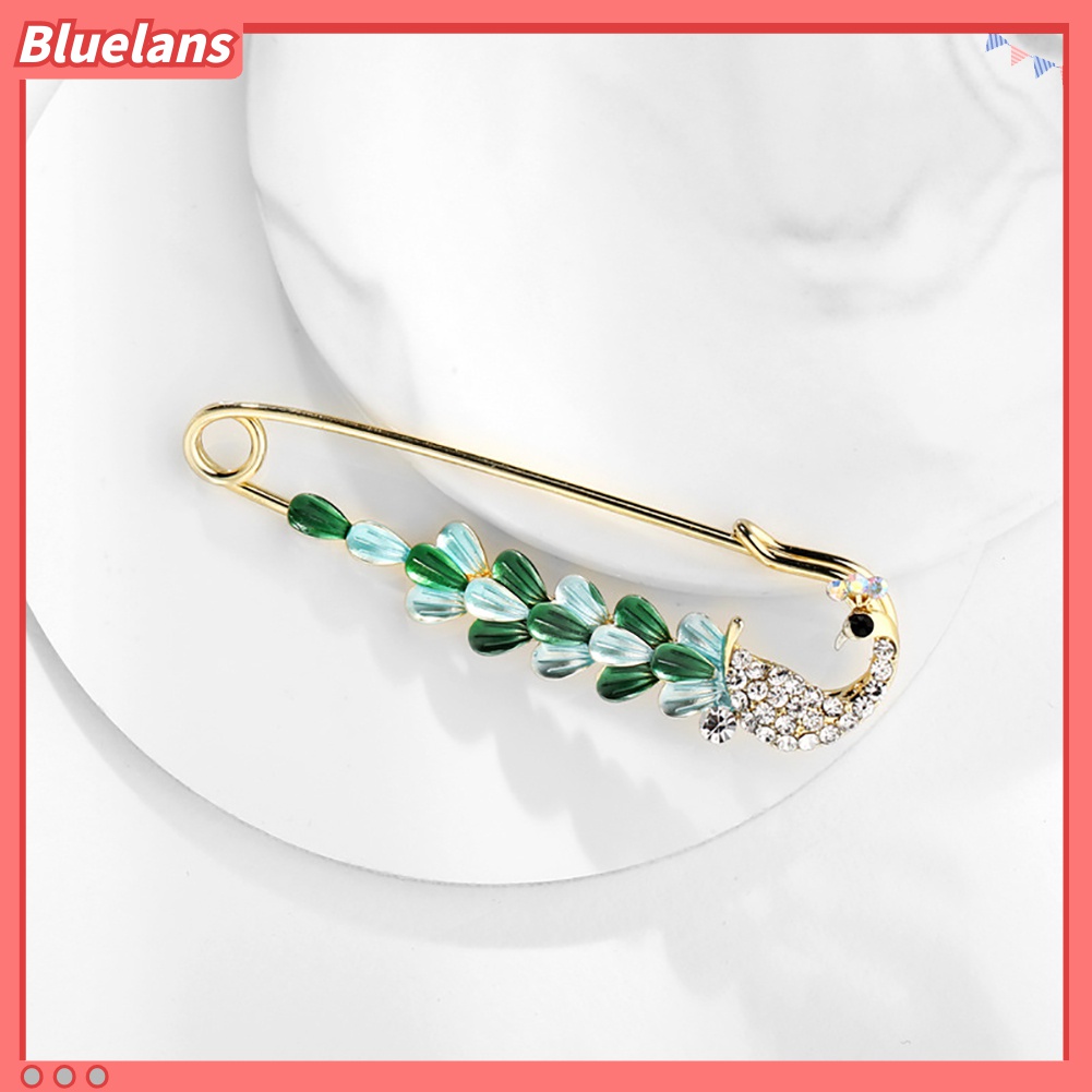 Bros Pin Desain Tetesan Minyak Aksen Berlian Imitasi Untuk Wanita