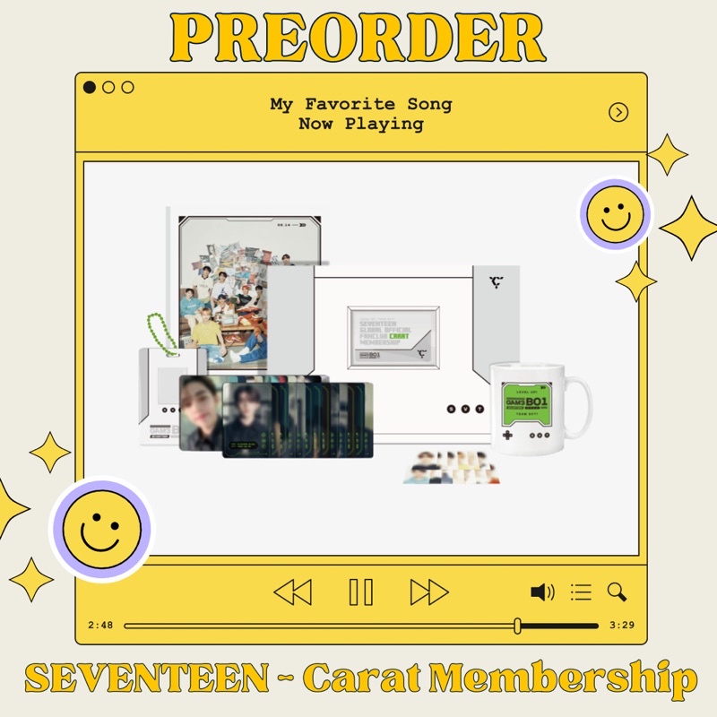 [PO/PREORDER] SEVENTEEN CARAT MEMBERSHIP OFFICIAL [CEK DESKRIPSI] KIT 2023 FULLSET SEALED WEVERSE WV