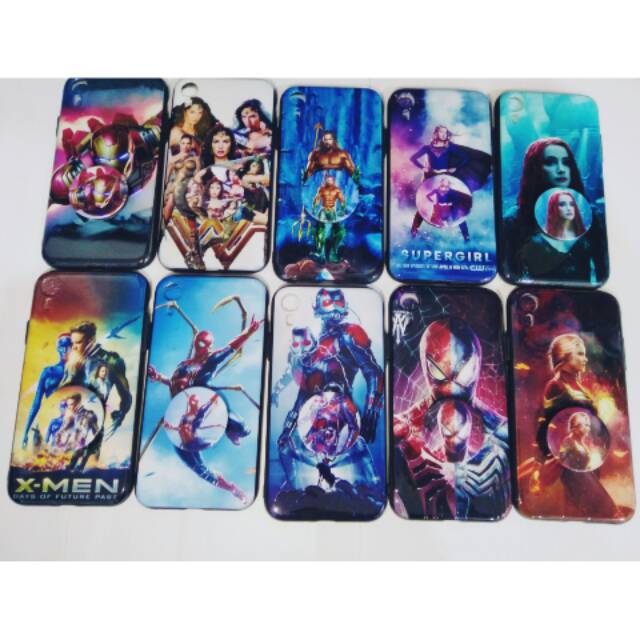 Case Fuze Marvel Plus Pop Socket SAMSUNG A10/A30/A50/A520 A5 2017/C9 PRO/J2 PRO/J2 CORE/J3 PRO