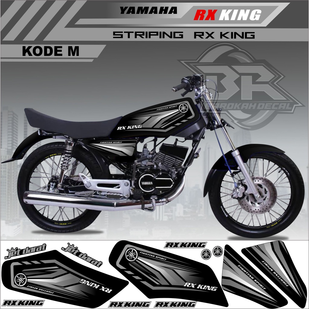 Sticker Rx King Variasi Stiker Lis Striping Rx King Kode M