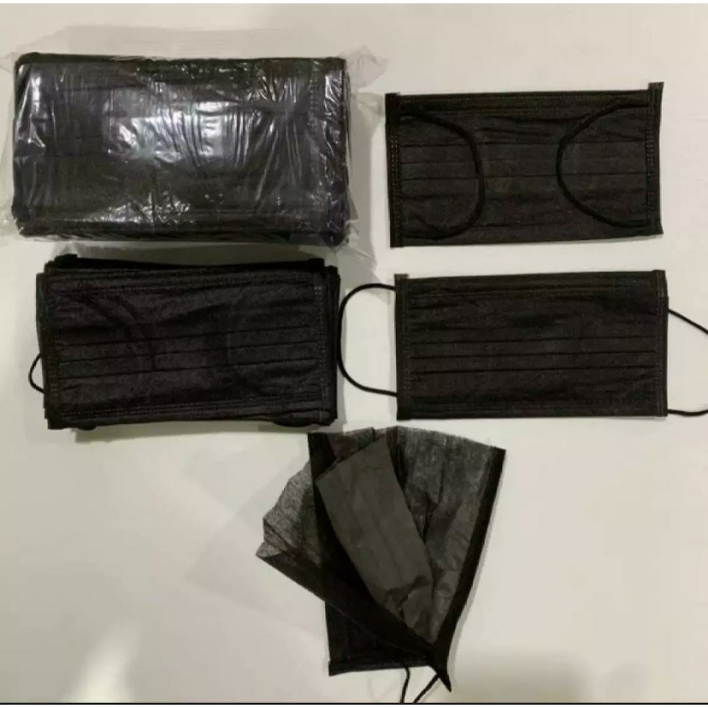 Masker biru 3 Ply Disposable bahan tebal