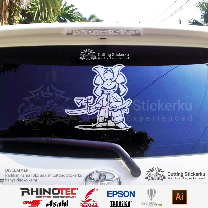 Cutting Stiker Ninja X Chubby Variasi Motor Mobil Sticker Timbul Keren Nyala Dasbor Spakbor Visor Body Kaca Helm Hologram Reflective Tahan Air Bodi Samping Scoopy Vario Beat NMAX PCX Vespa Aesthetic Pickup Anime Windshield Kustom Samurai Modif