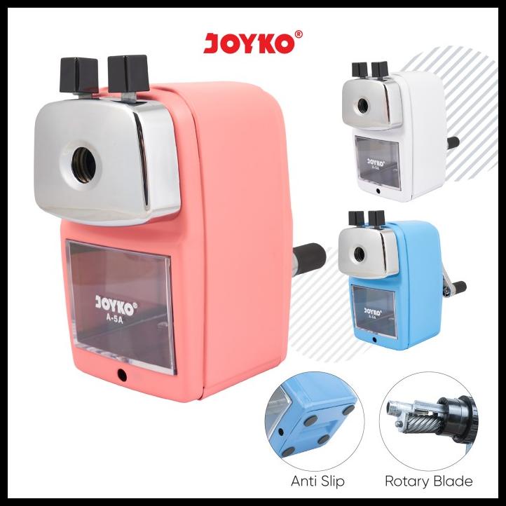 

Vanila | Sharpener Rautan Serutan Putar Joyko A-5A