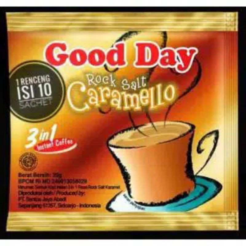 

Good Day Rock Salt Caramello 3in1 Isi 10 Sachet