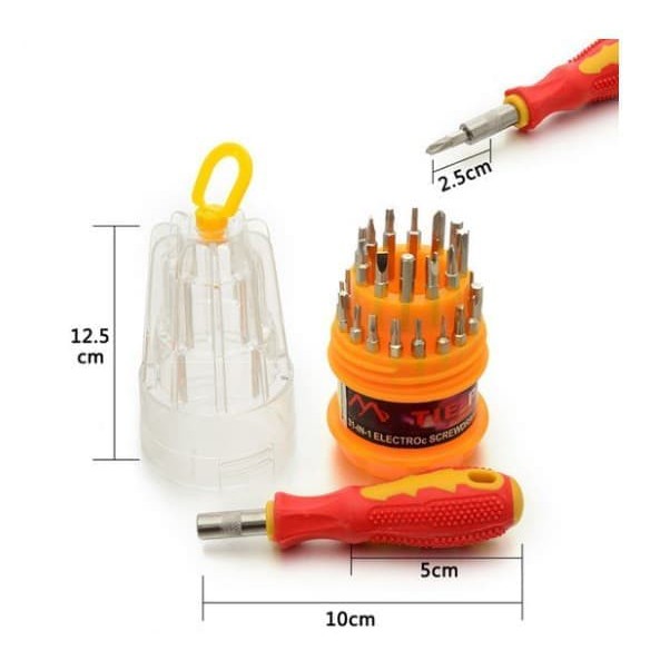 Set Obeng Multi 31 in 1 Screwdriver Handphone Elektronik HP Laptop