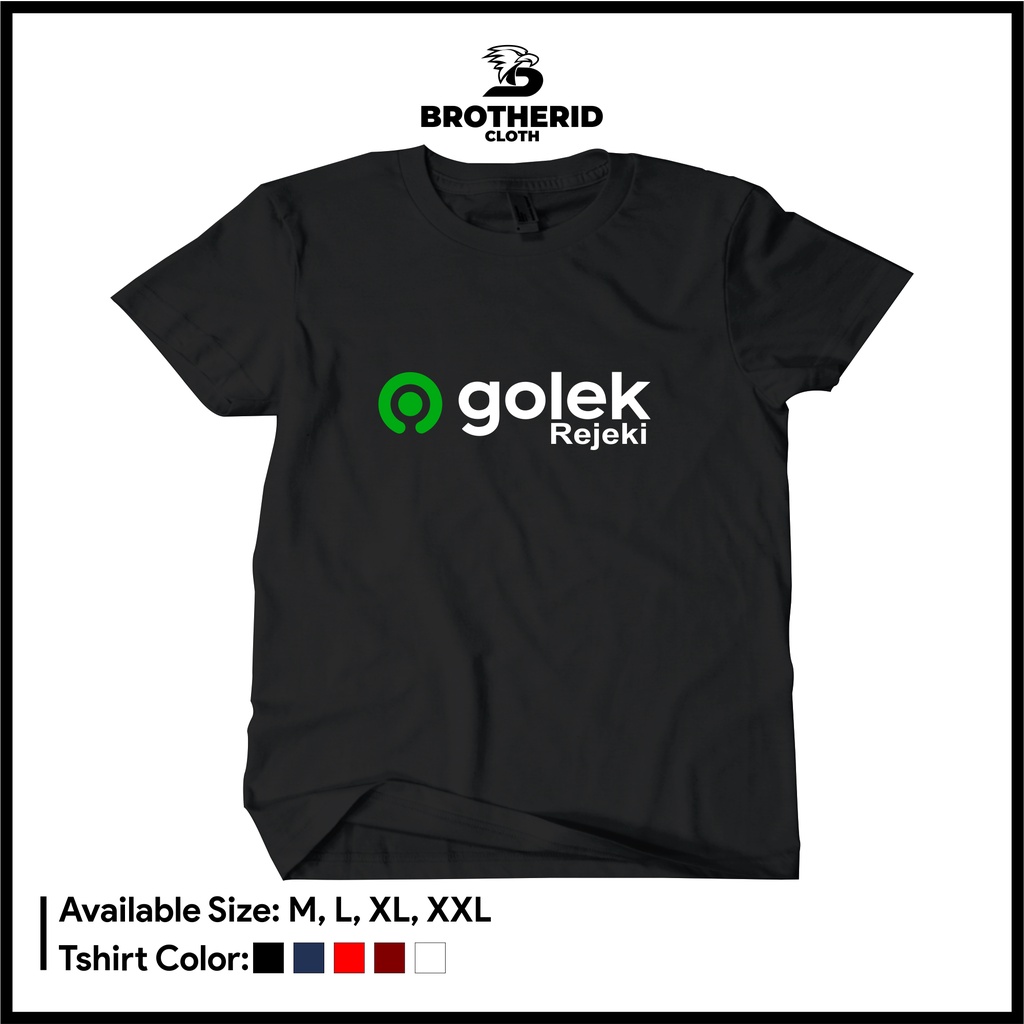 Kaos Plesetan Golek Rejeki Baju Tulisan Jawa Logo Brand Unik Lucu Distro Combed 30s