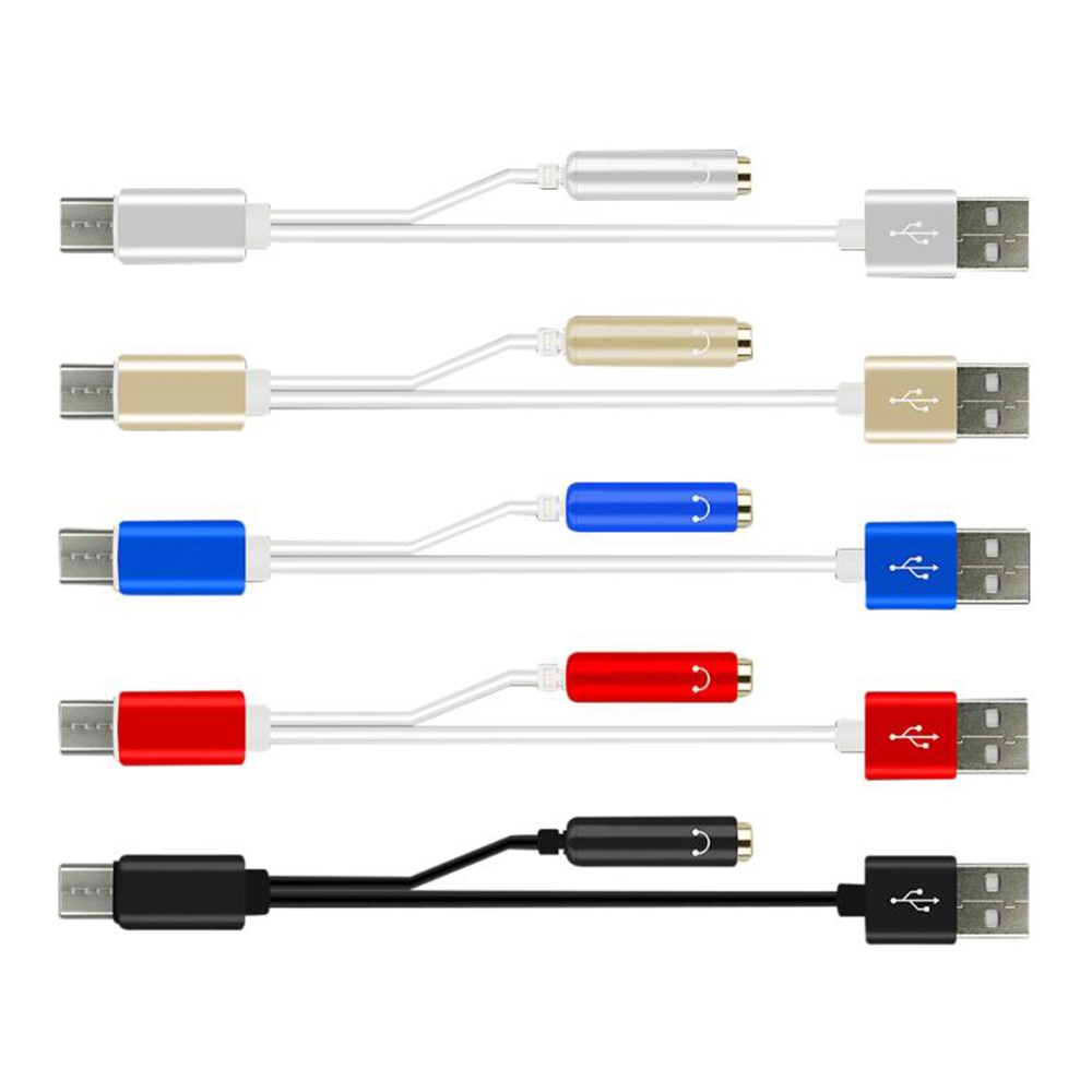 [Bayar Di Tempat]Adaptor Splitter Kabel USB Type C 2in1