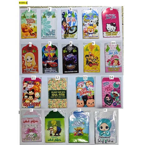 

Amplop Lebaran karakter murah 1 pak isi 10 pcs bisa pilih motif