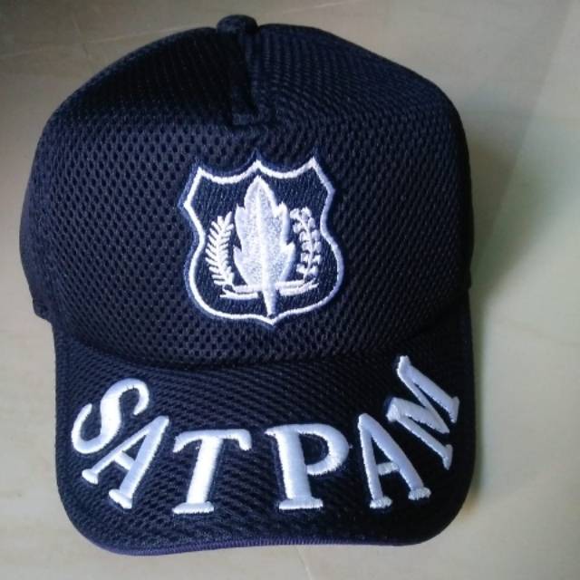 TOPI JARING SATPAM WARNA BIRU DONGKER