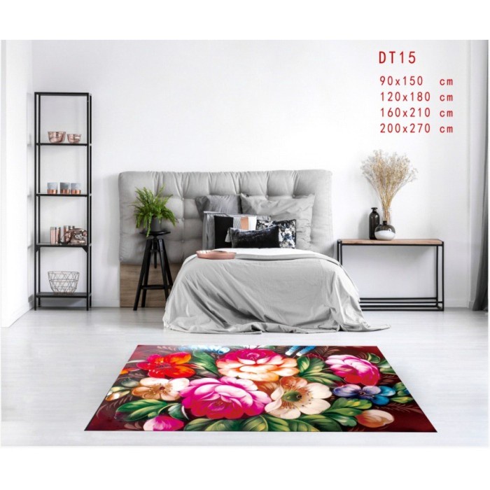 MINI SIZE Karpet Lantai berkualitas Eropa Modern Design UK 90 x 150 cm Anti Slip Minimalis