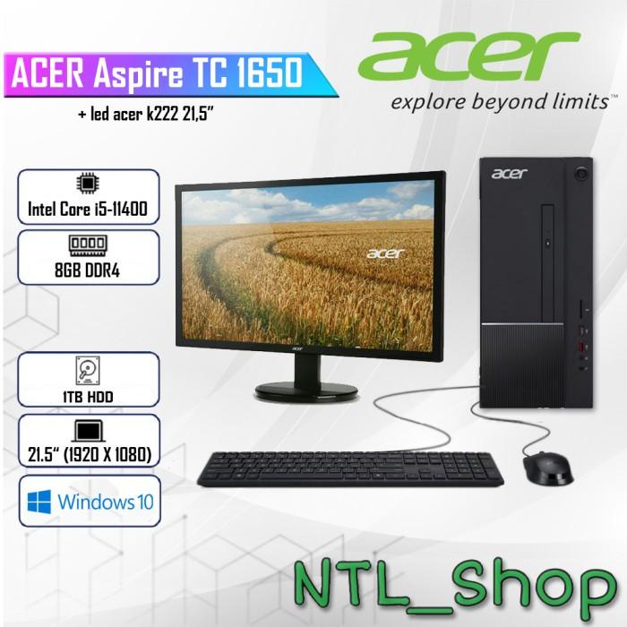 PC ACER Aspire TC 1650 i5-11400 8GB 1TB DVDRW Win10 + LED ACER 21.5"