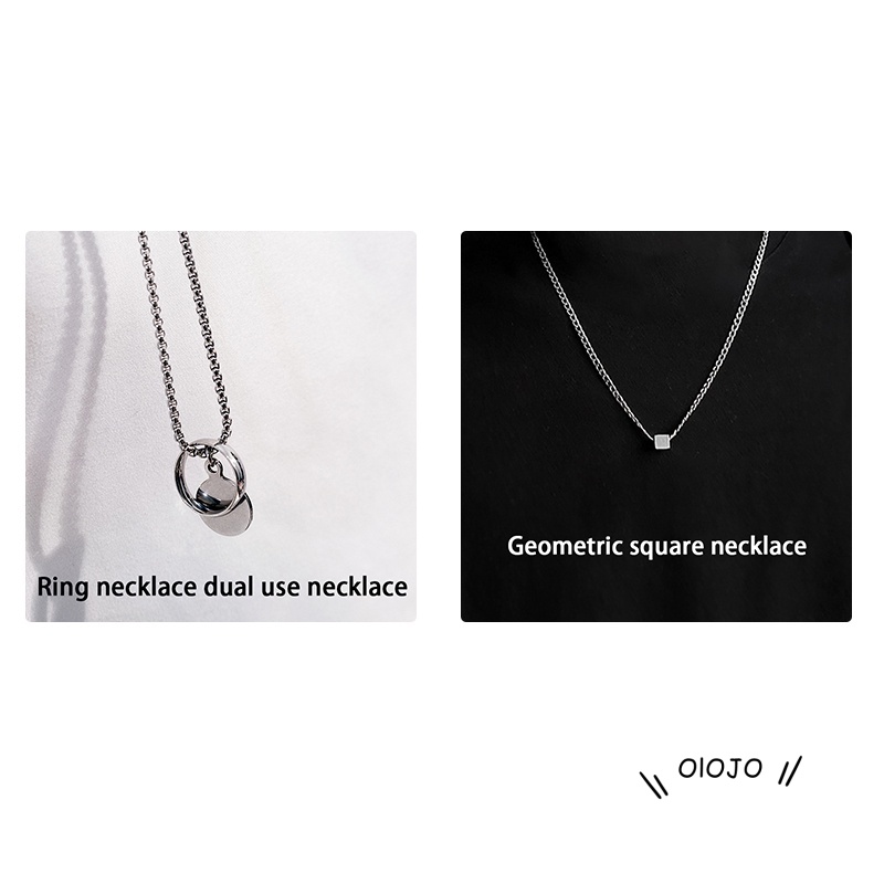 Kalung Bahan Stainless Steel Titanium Untuk Pria Dan Wanita ol2