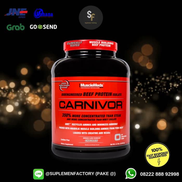 Original Beauty">>> Carnivor Whey 4 Lbs Beef Protein Musclemeds Whey Protein Isolate 100% Original