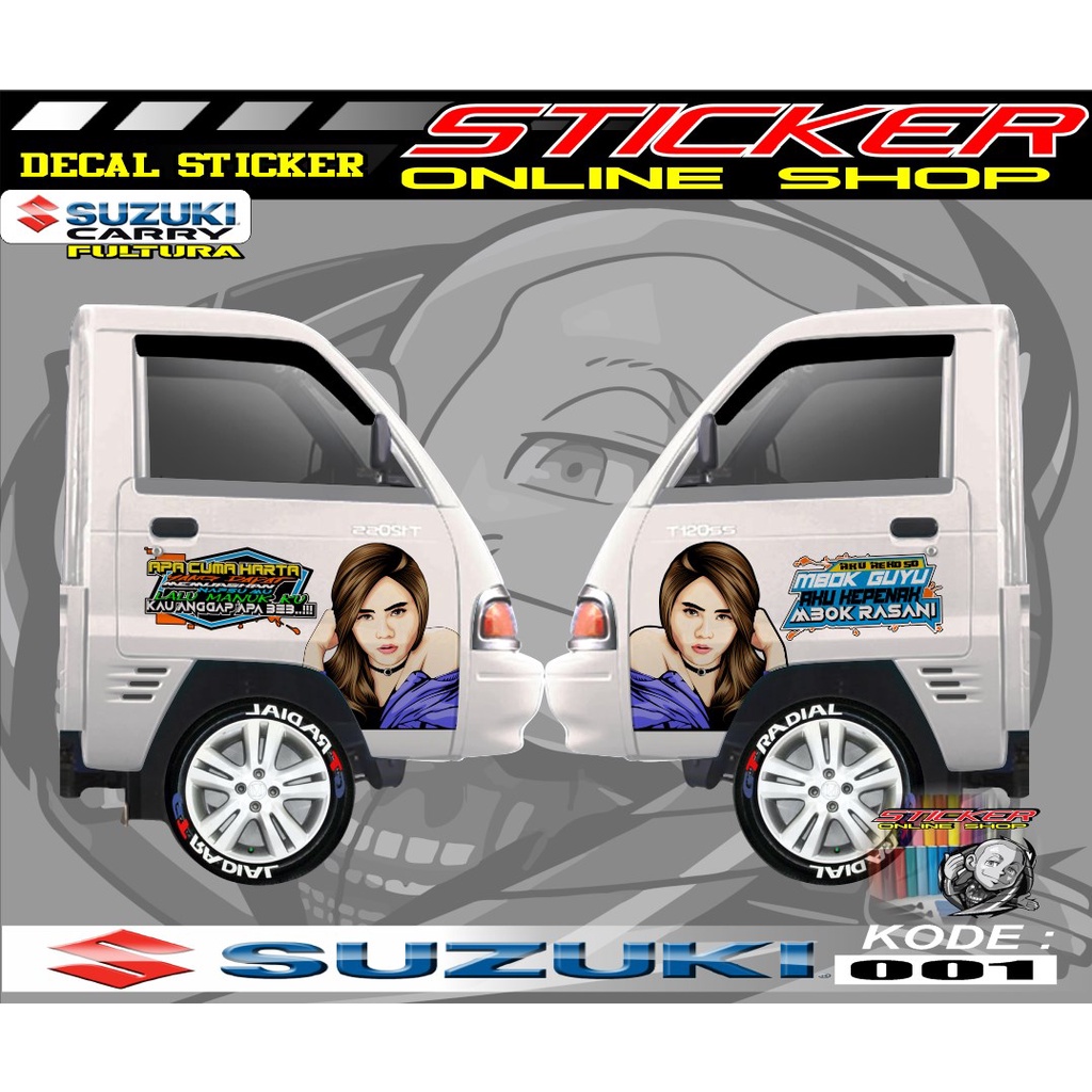 stiker decal pintu samping cerry futura