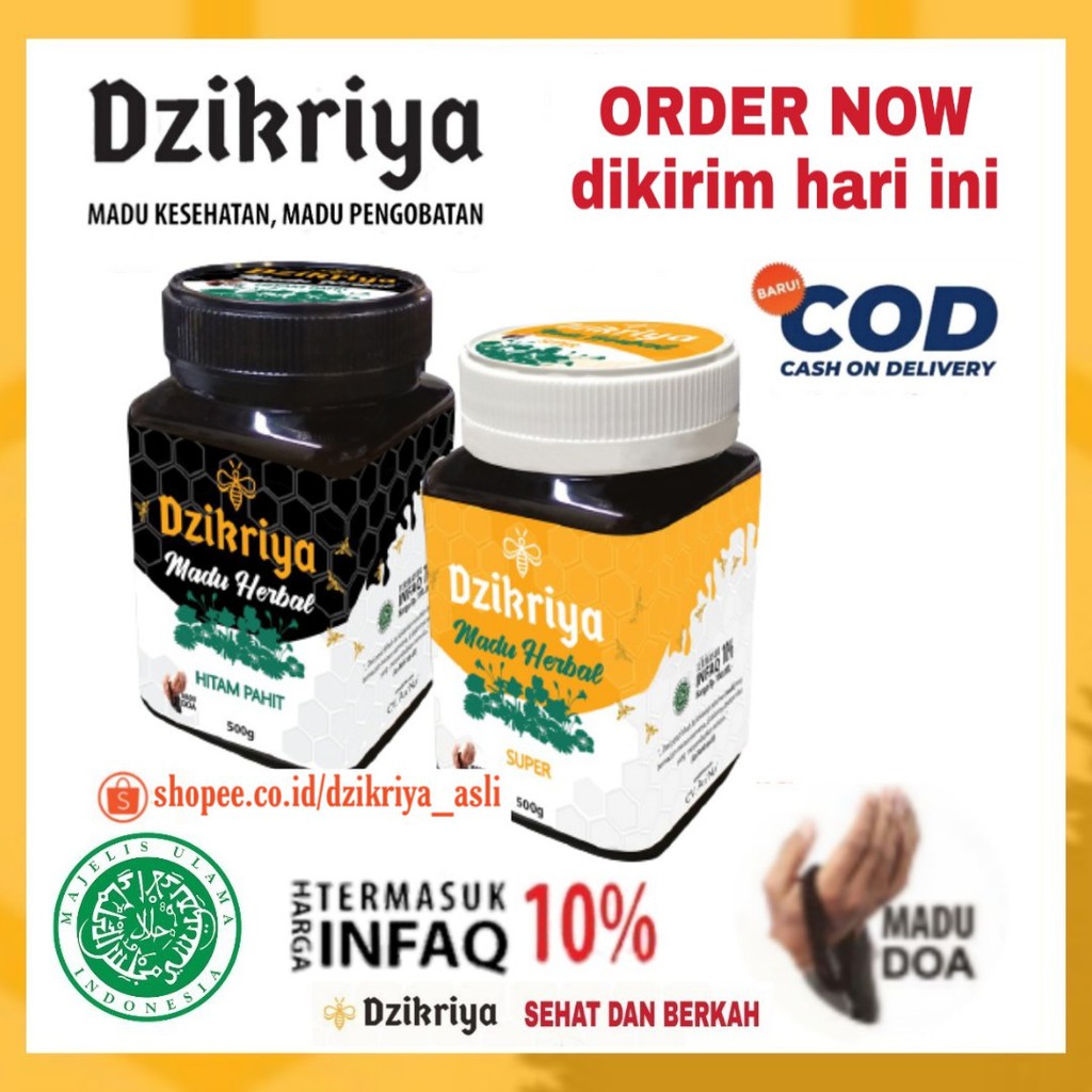 

DZIKRIYA Madu Herbal Pahit Original Madu DZIKRIYA Herbal Super/Manis Asli