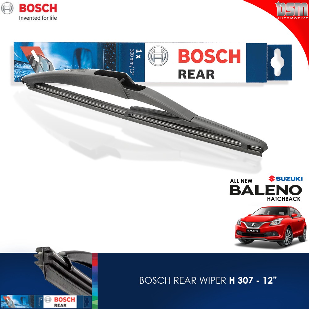 Bosch Rear Wiper / Wiper Belakang Suzuki All New Baleno Hatcback - 12 Inch / Bosch Original / DSM