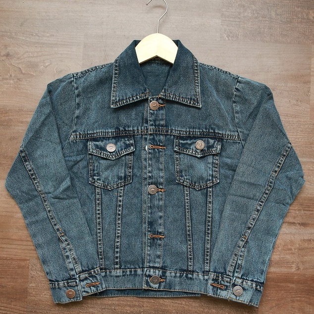 HOPYLOVY - Jaket Jeans Wanita ZR Basic Tebal Afnia