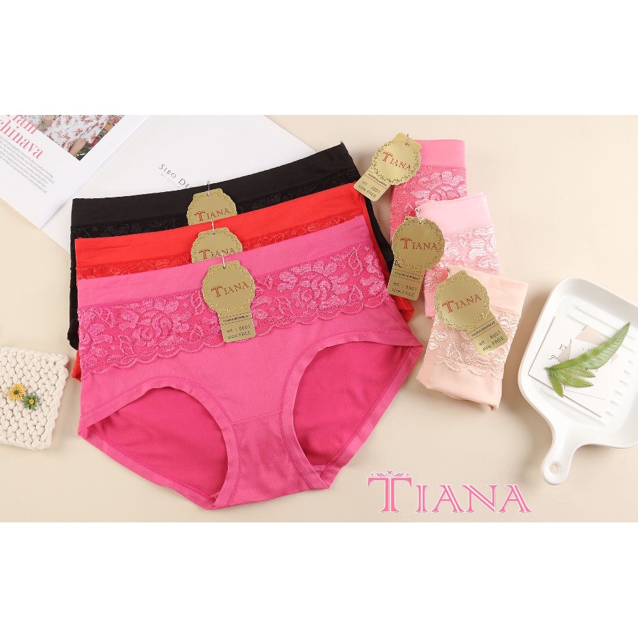 Celana Dalam Wanita Dewasa TIANA TN 8801 / CD Perempuan Renda Lingerie Lembut Import