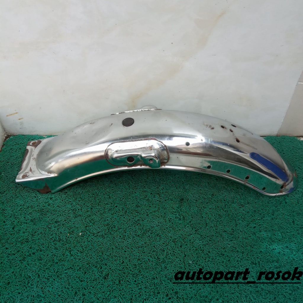 Spakbor slebor belakang Honda Gl100 gl 100 original copotan motor chromee