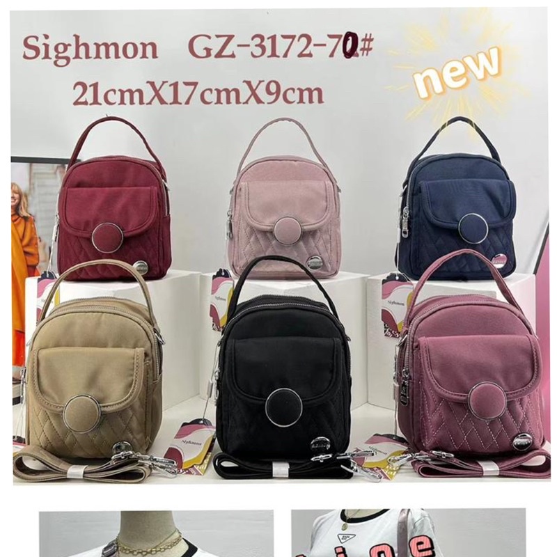 GZ-3172-70/57/71 TAS WANITA IMPORT SIGHMON 2in1 JINJING dan SELEMPANG